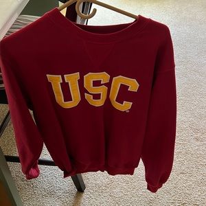 USC red crewneck sweatshirt